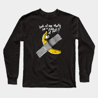 Banana Duct tape on the shirt Long Sleeve T-Shirt